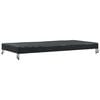 vidaXL Tafel Dek Effen Zwart 222 x 102 x 15 cm Stof