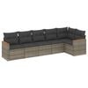 vidaXL Patio Sofa Set 4-zits Grey