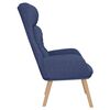 vidaXL Relaxstoel stof blauw