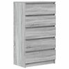 vidaXL Ladekast 60x36x103 cm bewerkt hout grijs sonoma eikenkleurig
