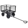 vidaXL Tuinwagen 350 kg zwart