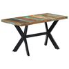 vidaXL Eettafel 140x70x75 cm massief gerecycled hout