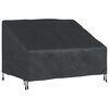 vidaXL Tuinbankhoes Zwart 130 x 95 x 40 / 80 cm 210D Oxford Stof