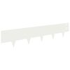 vidaXL Gazonrand 50 st 100 x 20 cm Staal Wit