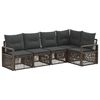 vidaXL Tuinbankenset 5 st Grijs poly rattan