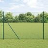 vidaXL Afrasteringspaal Groen 10 x 1,5 m (13 mm gaas) Staal en PVC