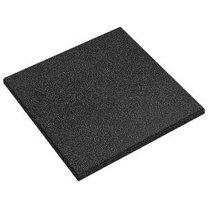 vidaXL Valbescherming Tegels 12 st Zwart 50 x 50 cm Rubber