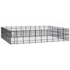 vidaXL Hondenkennel 73,73 m&sup2; staal