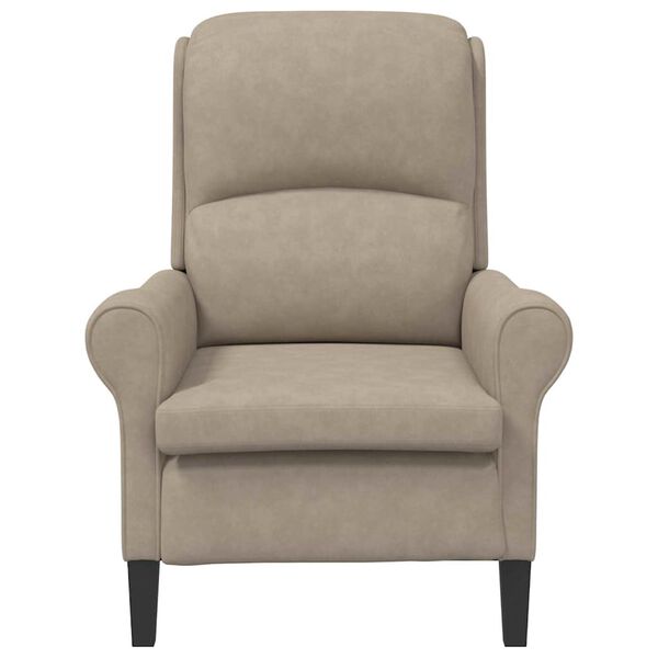 vidaXL Fauteuil Taupe 76 x 94 x 102 cm Microvezel