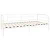 vidaXL Bedbank metaal wit 90x200 cm