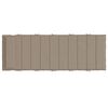 vidaXL Ligbedkussen 180x60x4 cm oxford stof taupe
