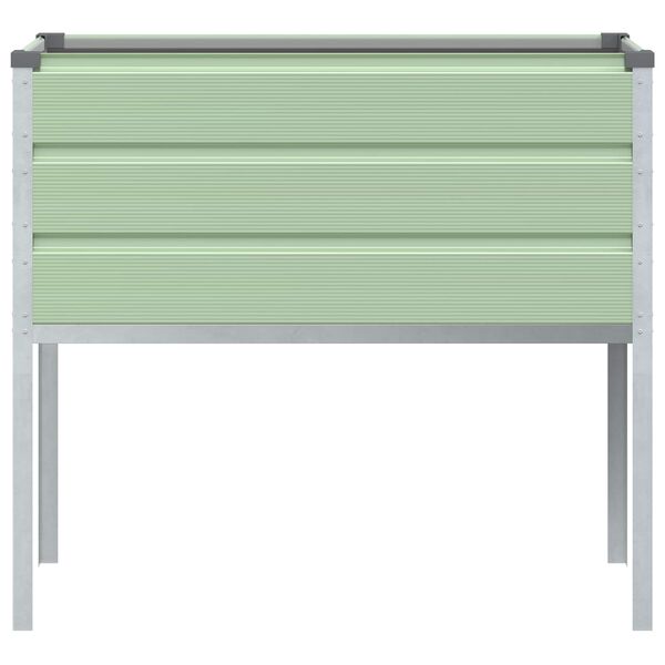 vidaXL Plantenbak Pastelgroen 100 x 45 x 90 cm Gegalvaniseerd staal