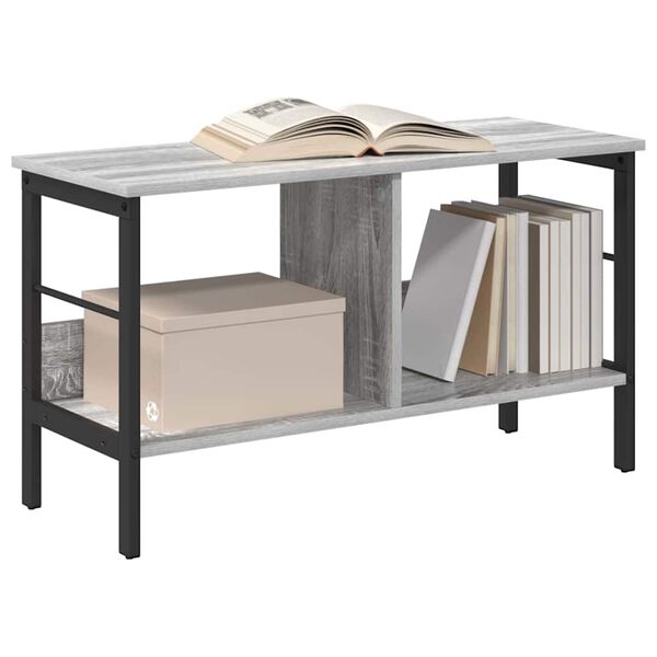 vidaXL Boekenkast Grijs Sonoma 82 x 32 x 47 cm Bewerkt hout