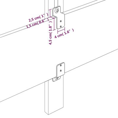 vidaXL Hoofdborden 4 st 90x5x78/88 cm fluweel roze