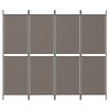 vidaXL Kamerscherm met 4 panelen 200x180 cm stof antracietkleurig