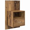 vidaXL Hoofdbord Met Kast met lade 3 pcs Oud Hout Bewerkt hout