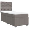 vidaXL Boxspring met matras stof taupe 90x190 cm