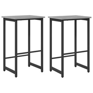 vidaXL Barkruk 2 st Grijs Sonoma 40 x 32 x 64 cm Bewerkt hout