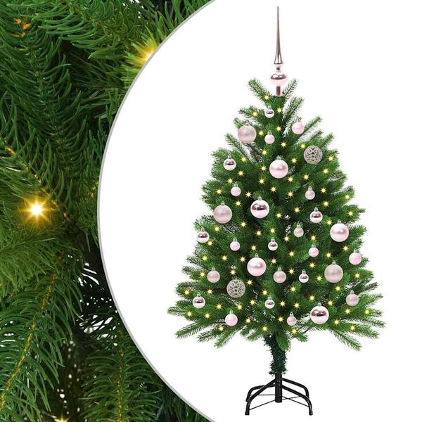 vidaXL Kerstboom met 150 LED met standaard Groen 120 cm PE