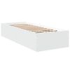 vidaXL Bedframe bewerkt hout wit 90x190 cm