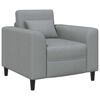 vidaXL Fauteuil Lichtgrijs Stof