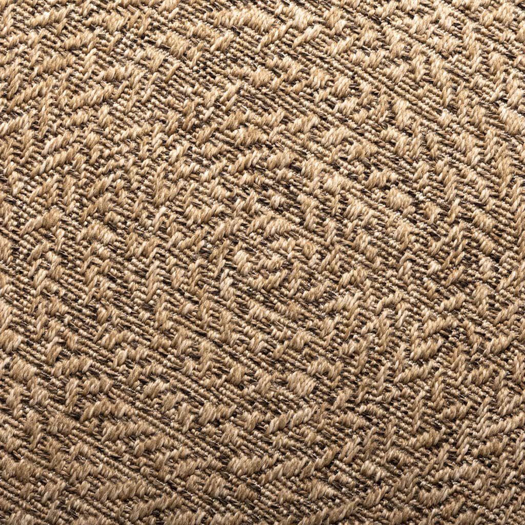 Vloerkleed 140x200 cm voor binnen en buiten jute look kopen