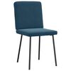 vidaXL Eetkamerstoelen 4 st fluweel blauw