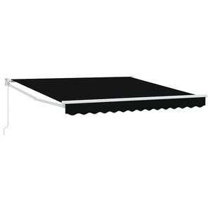 vidaXL Uitschuifbare luifel Zwart 300 x 250 x 165 cm