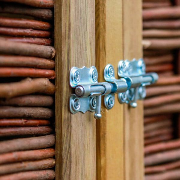 vidaXL Containerberging vierdubbel grenenhout en wicker