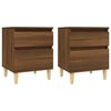 vidaXL Nachtkastjes 2 st 40x35x50 cm bruin eikenkleur