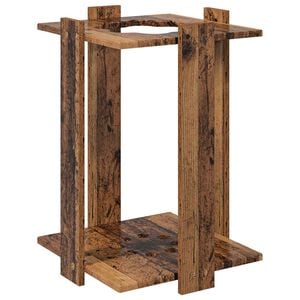 vidaXL Biljartkeu standaard Bewerkt hout 42 x 43 x 60 cm Oud hout