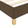 vidaXL Bedframe zonder matras 90x190 cm stof donkerbruin