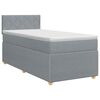 vidaXL Boxspringbed met matras Lichtgrijs 80 x 200 cm Stof