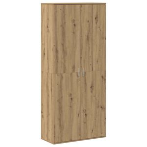 vidaXL Hoogboard 80 x 35 x 180 cm Bewerkt hout artisanaal eikenkleurig