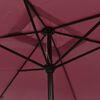 vidaXL Parasol met metalen paal 300x200 cm bordeauxrood