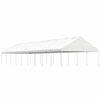 vidaXL Prieel met dak 20,07x5,88x3,75 m polyetheen wit