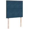 vidaXL Ottoman bed met matrassen 90x190cm fluweel donkerblauw