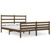 vidaXL Bedframe massief grenenhout honingbruin 135x190 cm