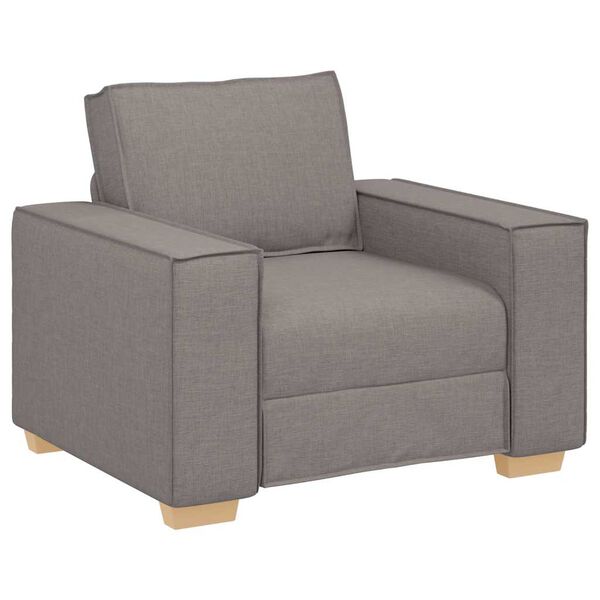 vidaXL Sofa Stoel Taupe 60 cm Stof