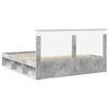 vidaXL Bedframe met hoofdeinde Beton 180 x 200 cm Massief grenenhout