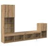 vidaXL TV Wandmeubels 4 st Artisan Eiken Bewerkt hout