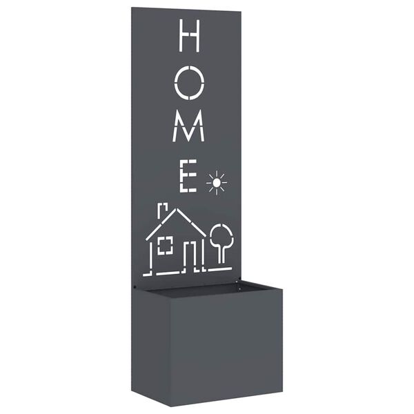 vidaXL Tuin Privacy Screen Antraciet 50 x 140 cm Koudgewalst staal