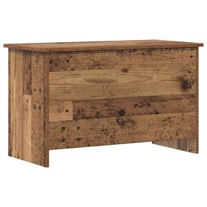 vidaXL Opbergkist met opslag Oud hout 80 x 40 x 50 cm Bewerkt hout