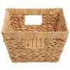 vidaXL Opslagmanden 2 pcs Naturel 38 x 28 x 15 cm Waterhyacint