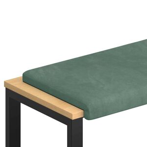 vidaXL Bankkussen fluweel Zeegroen Diepte 35 cm