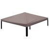 vidaXL Paviljoenhoes met dak Taupe 300 x 300 cm Polyester en staal