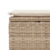 vidaXL 6-delige Loungeset met kussens poly rattan beige