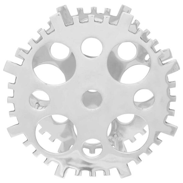 vidaXL Wijnrek Zilver 39 x 39 x 14 cm Aluminium