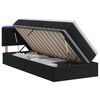 vidaXL LED Opslagbed met Matras Zwart 100 x 200 cm Fluweel