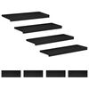 vidaXL Traplopers 8 st 70 x 25 x 2 cm Zwart Massief beukenhout